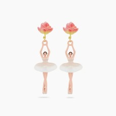 BALLERINAS EARRINGS WITH LOTUS FLOWER